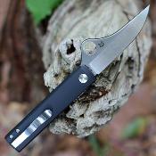 SC272ALBKP Couteau Spyderco Essenza Lame Acier Bohler N690Co Manche Aluminium Noir Made in Italy - Livraison Gratuite
