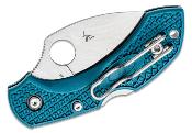 SC28FP2WK390 Couteau Spyderco Dragonfly 2 Blue Lame Acier K390 Made Japan - Livraison Gratuite