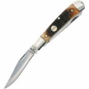 SCH1137134 Couteau Old Timer Generational 94OT Trapper | Made in USA | 2 Lames Acier 1095HC | Manche Os Chestnut | Livraison Gratuite
