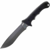 SCH1182522 Schrade Delta Class Reckon | Lame Fixe Drop Point Recurve Acier AUS-8 Manche TPE Noir Étui Injecté - Livraison Gratuite