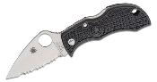 SCMBKLFS Couteau Spyderco Manbug Leaf Shaped Serrated Lame Acier VG10 Japan - Livraison Gratuite