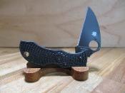 SCMBKWPBK Spyderco ManBug Wharncliffe – Couteau Ultra-Compact Lame Acier VG-10 Manche FRN Noir Lockback Japan – Livraison Gratuite