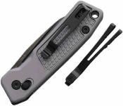 SRM7229AK Couteau SRM Scout | Lame Acier 14C28N DLC Black | Manche G10 Gray Frag Pattern | Ambi Lock | Livraison Gratuite