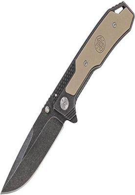 SW609W Lot de 3 Couteau Smith & Wesson Lame Drop Point 8Cr13MoV Manche G10 Liner-Lock Clip - Livraison Gratuite