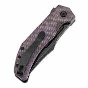TB1089A2 Tenable Orion | Couteau Pliant Lame Clip Point Acier 14C28N Manche Micarta Purple - Livraison Gratuite
