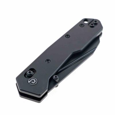 TD021BK Defcon Tactical Black | Couteau Pliant | Lame Reverse Tanto Acier 14C28N Noire | Manche Aluminium Noir | Axis Lock - Livraison Gratuite