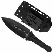 TKF203BK Couteau Takumitak Sentinel | Lame Spear Point Double Tranchant Acier D2 | Manche G10 Black Etui Kydex - Livraison Gratuite