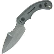 TPFELS01 Couteau Fixe TOPS Felony Stop Lame Acier 1095 Grise Manche Micarta Gris Housse Kydex USA - Livraison Gratuite