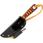 TPTLTHO Couteau Fixe TOPS Lite Trekker HO Lame Acier 1095 Manche Micarta Orange Étui Kydex Made In USA - Livraison Gratuite