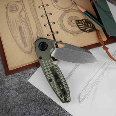 VOSA1918 Vosteed Ankylo – Couteau lame Acier Elmax Reverse Tanto Manche aluminium Olive Drab Vanchor Lock - Livraison Gratuite