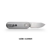 VOSA3703 Couteau Vosteed Corgi-V Lame Drop Point Acier 14C28N Manche Alu inium Gris, Sécurité Vanchor Lock – Livraison Gratuite