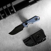 VOSD0602 Couteau Vosteed Quokka Bowie Lame Acier 14C28N G10 Blue Housse Kydex - Livraison Gratuite