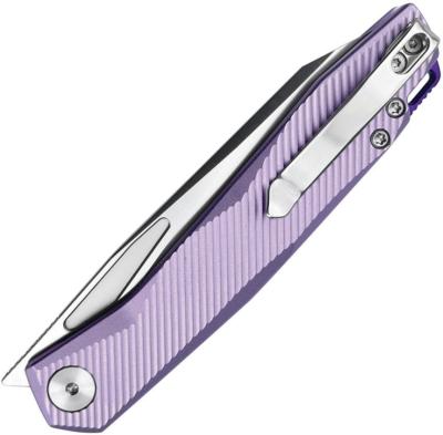WXC21A WIXCO Fenix Lame Acier Bohler N690 Satin Manche Aluminum Purple Linerlock - Livraison Gratuite