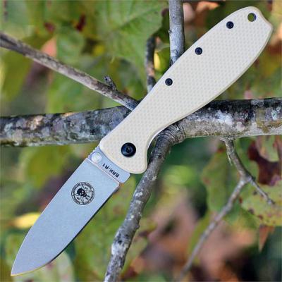 Couteau Esee Zancudo Desert Tan Lame Acier D2 Manche FRN Framelock BRKR2DT - Free Shipping