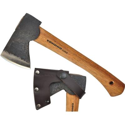 CTK4053C10 Hache Condor Scout Hatchet Acier Carbon 1045 Etui Cuir El Salvador - Livraison Gratuite