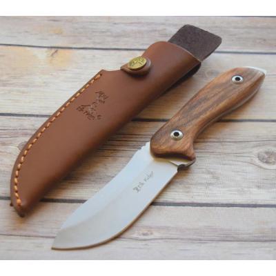 Couteau Elk Ridge Acier 3Cr13 Manche Bois de Rose Etui ER20003RW - Free Shipping