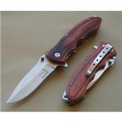 Lot de 2 Couteau de Gentleman Folder Elk Ridge A/O Lame Acier Inox Manche Bois ERA160SW - Free Shipping