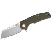 Couteau CJRB Cutlery Crag Green G10 Lame Acier D2 J1904GNF - Livraison Gratuite