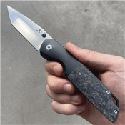 K1005T1 Couteau Kamsept Warrior Black Lame CPM-S35VN Tanto Ball Bearing - Livraison Gratuite