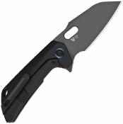 KI3701A2 Couteau Kizer Takahe | Lame Acier S35VN Matte DLC | Manche Titane Noir | Livraison Gratuite