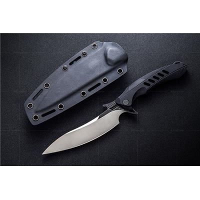 RKF1B Couteau Rike Knife F1 Fixed Blade Manche Black G10 Acier D2 - Livraison Gratuite