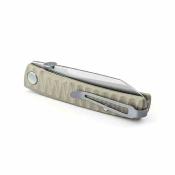RS7222C Couteau Real Steel Destra Phantom Lame Acier Nitro-V Manche Rainuré Tan G10 | Livraison Gratuite