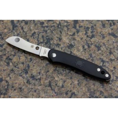Couteau Spyderco Roadie Lame Acier N690Co Manche FRN Made Italy SC189PBK - Free Shipping