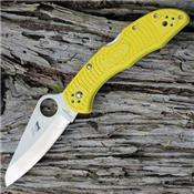 Couteau Spyderco SALT 2 Lame Acier H1 Manche Yellow Backlock Made In Japan SC88PYL2 - Free SHipping