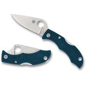 SCLFP3K390 Couteau Spyderco Ladybug K390 Manche Blue FRN Made Japan - Livraison Gratuite