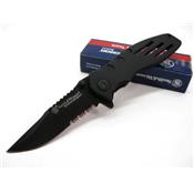 Couteau Smith&Wesson Extreme Ops Acier Carbone/Inox Manche Aluminium Linerlock SWA24S - Free Shipping