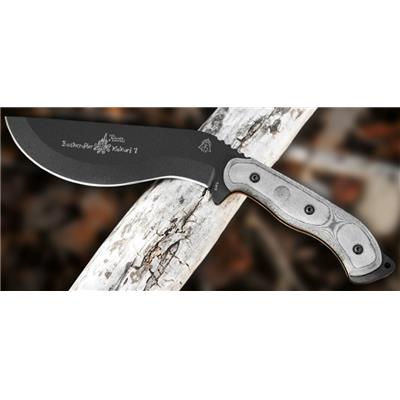 Couteau Kukri TOPS Knives Bushcrafter Kukuri 7.0 Acier Carbone 1095 Manche Micarta Made In USA TPBKUK01 - Free SHipping