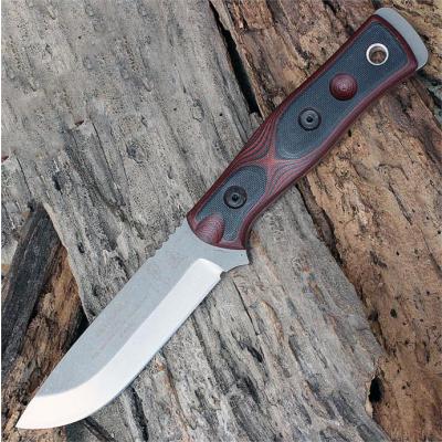 Couteau Tops B.O.B. Hunter Brothers of Bushcraft Acier 154CM Manche G-10 Etui Kydex Made In USA TPBROS154RB - Free Shipping