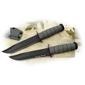 Couteau KABAR FIGHTING Acier Carbone 1095 SERRATED Etui Kydex KA5012 - LIVRAISON GRATUITE