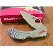 Couteau SPYDERCO Stainless DRAGONFLY TATTOO SC28PT