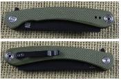 ATZ1817PSBGNF ArtisanCutlery Orthodox – Couteau Pliant Liner Lock | Lame Razor AR-RPM9 Black | Manche G10 Vert - Livraison Gratuite