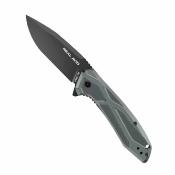 AVRAV2 – Real Avid RAV 2 Linerlock A/O – Couteau pliant Lame Acier 8Cr13MoV Black Drop Point Manche Aluminium Gris – Livraison Gratuite