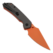 B1034H5 — Couteau Tenable Fenrir Lame Acier Nitro-V Orange Harpoon Manche Fibre de Carbone Twill Top Liner Lock Livraison Gratuite
