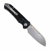 B1120A3 Couteau Pliant Tenable Rango Sheepfoot Lame Acier 14C28N Manche Aluminium Noir Flipper Linerlock - Livraison Gratuite