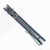 BTKG68C Couteau Bestech Cobber | Lame Acier 14C28N Two-Tone Drop Point | Manche G10 Blue | Bar Lock | Livraison Gratuite