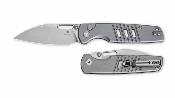 BTKMK15B Couteau Bestechman Vector | Lame Modified Wharncliffe Acier D2 | Button Lock | Manche Aluminium Gray – Livraison Gratuite 