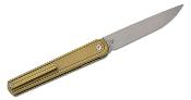 BTKT2502B  Bestech Ink – Couteau Pliant Gentleman Front Flipper | Lame Drop Point MagnaCut | Manche Titane Bronze - Livraison Gratuite