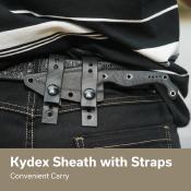 CIVC220271 Couteau CIVIVI SOKN Lame Nitro-V Acier Drop Point Manche G-10 Black Etui Kydex - Livraison Gratuite