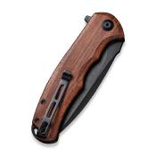 CIVC803H CIVIVI Praxis C803H – Couteau Pliant Liner Lock, Lame Acier 9Cr18MoV Black Manche Bois de Guibourtia KIVT - Livraison Gratuite
