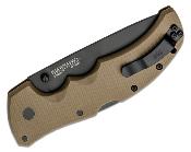 CS27BTDEBK Couteau Cold Steel Recon 1 Tanto Dark Earth Lame Acier S35VN - Livraison Gratuite