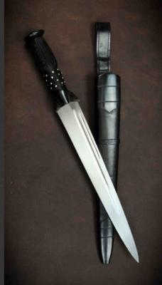 CS88SD Poignard Cold Steel Scottish Dirk Sword Acier Carbone 1055 Etui CUir - Livraison Gratuite