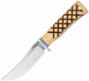 CTK82611SK Condor Woodspirit Hiker – Couteau Fixe EDC | Lame 14C28N Satin Scandi | Manche Hickory Brûlé | Étui Cuir - Livraison Gratuite