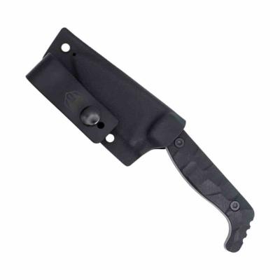 CTKPSBLK CobraTec Small Kingpin Black | Couteau à Lame Fixe | Drop Point D2 | Manche G-10 Noir Kydex Sheath - Livraison Gratuite