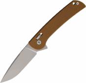 DTK4252GBR Couteau Dreamtech Crossbar Lock | Lame Acier D2 Bead Blast | Manche G10 Marron | Livraison Gratuite