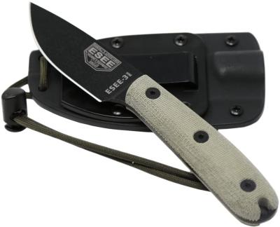 ES3HMK Couteau ESEE 3HM Etui Kydex Lame 1095 Carbone Made USA - Livraison Gratuite