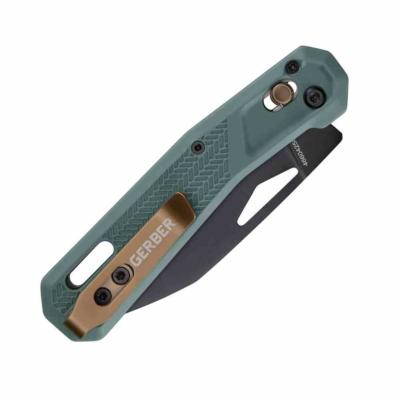 G1078704 Gerber Vista Baltic | Lame Drop Point Acier 440A Black | Manche Baltic Haze GFN Crossbar Lock - Livraison Gratuite